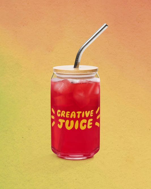 Creative Juice Box Glass